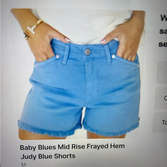 Judy Blue frayed hem shorts - Picture 1 of 1